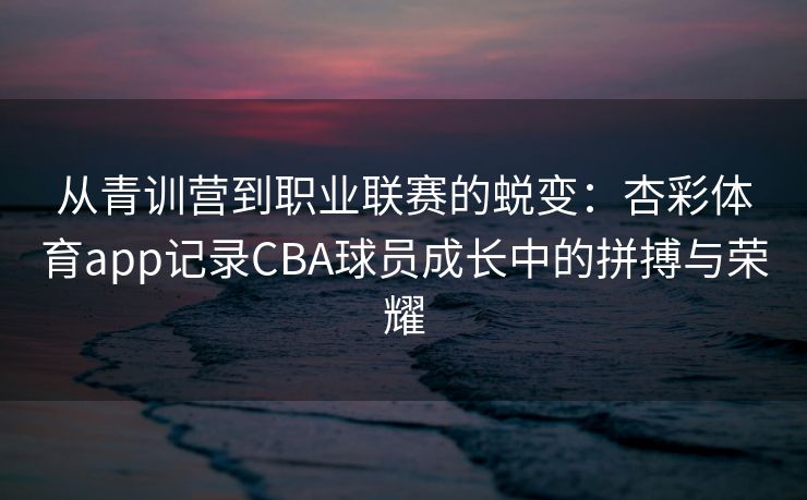 从青训营到职业联赛的蜕变：杏彩体育app记录CBA球员成长中的拼搏与荣耀